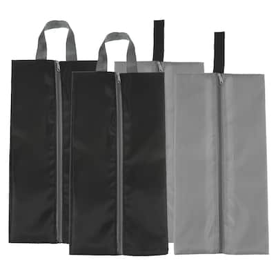 4pcs Waterproof Shoes Bags, 39.3 x 19cm Travel Shoe Organizer Bag, Multicolor - Black, Gray