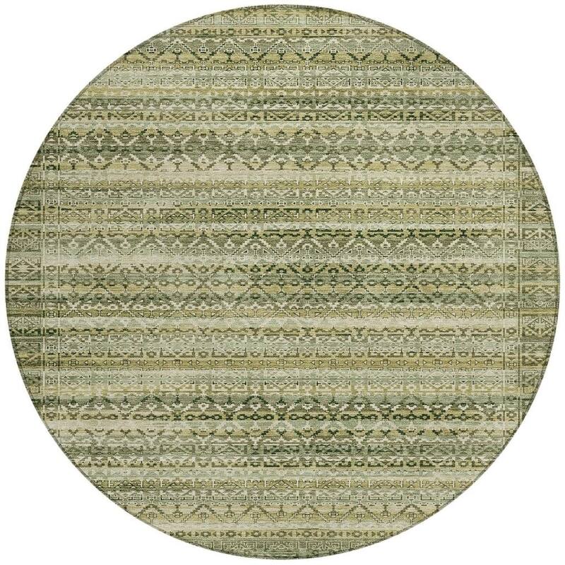 HomeRoots Striped Transitional Rectangle Outdoor Rug
