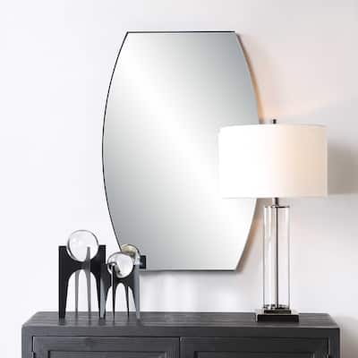 Silver Orchid Iron Black Mirror