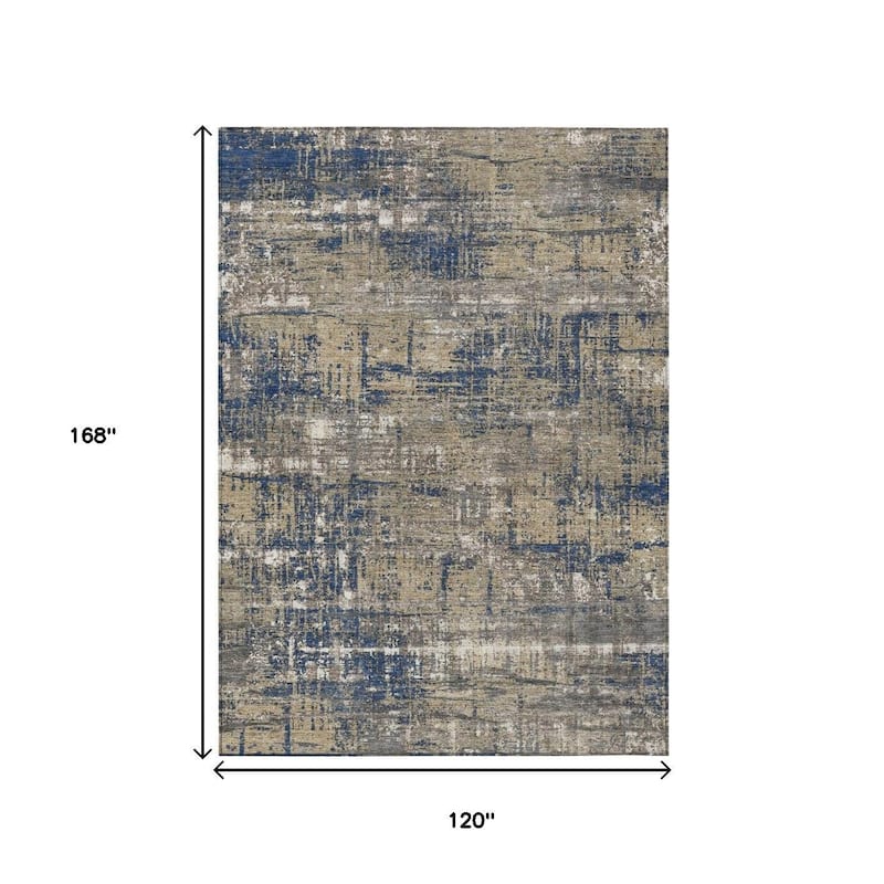HomeRoots Geometric Transitional Rectangle Outdoor Rug