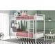 preview thumbnail 3 of 16, Twin Over Twin Metal Bunk Bed with Sturdy Steel Frame, Wear-Resistant Finish, and Convertible Design