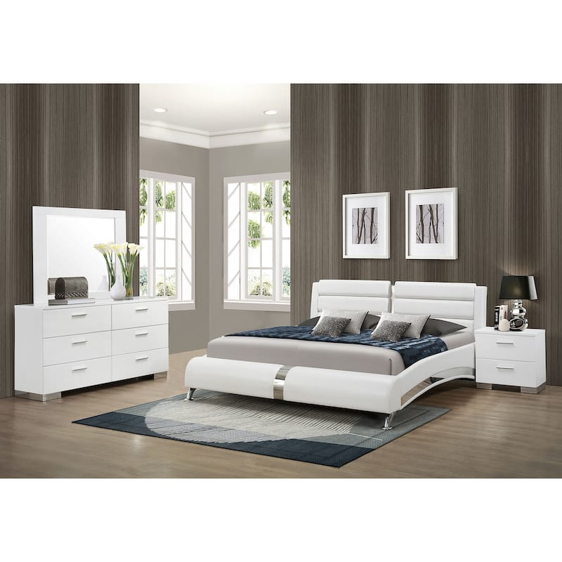 Fillmore White 4-piece Eastern King Bedroom Set