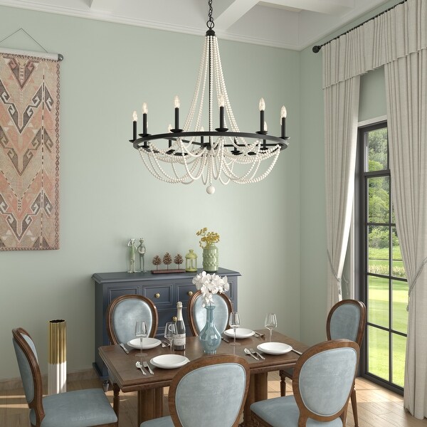 Green beaded chandelier sale
