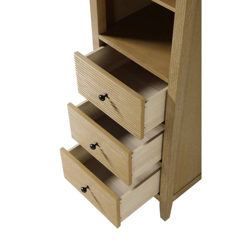 Kensington 16-28 Inch Open Shelving Bath Storage Cabinet