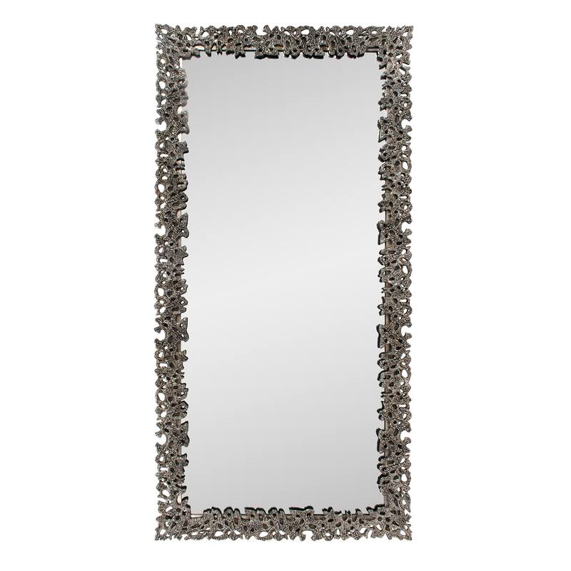Asbille Glossy White Wall Mirror