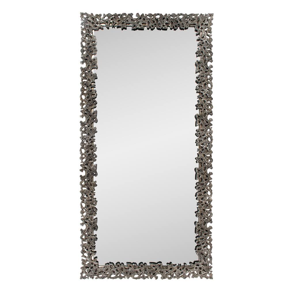 Asbille Glossy White Wall Mirror