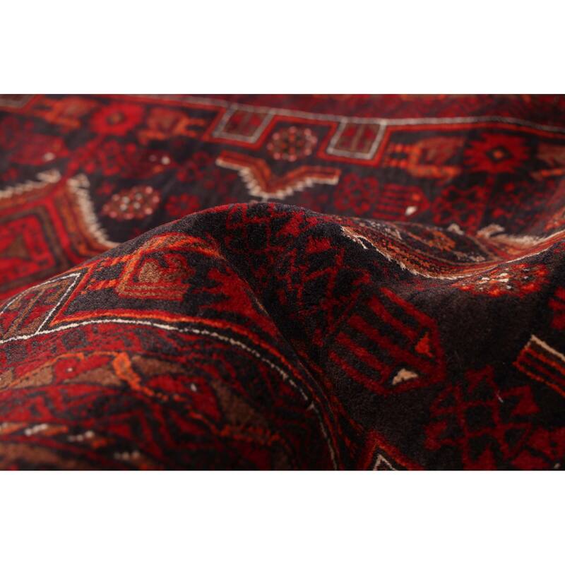 ECARPETGALLERY Hand-knotted Teimani Black, Red Wool Rug - 3'5 x 6'10