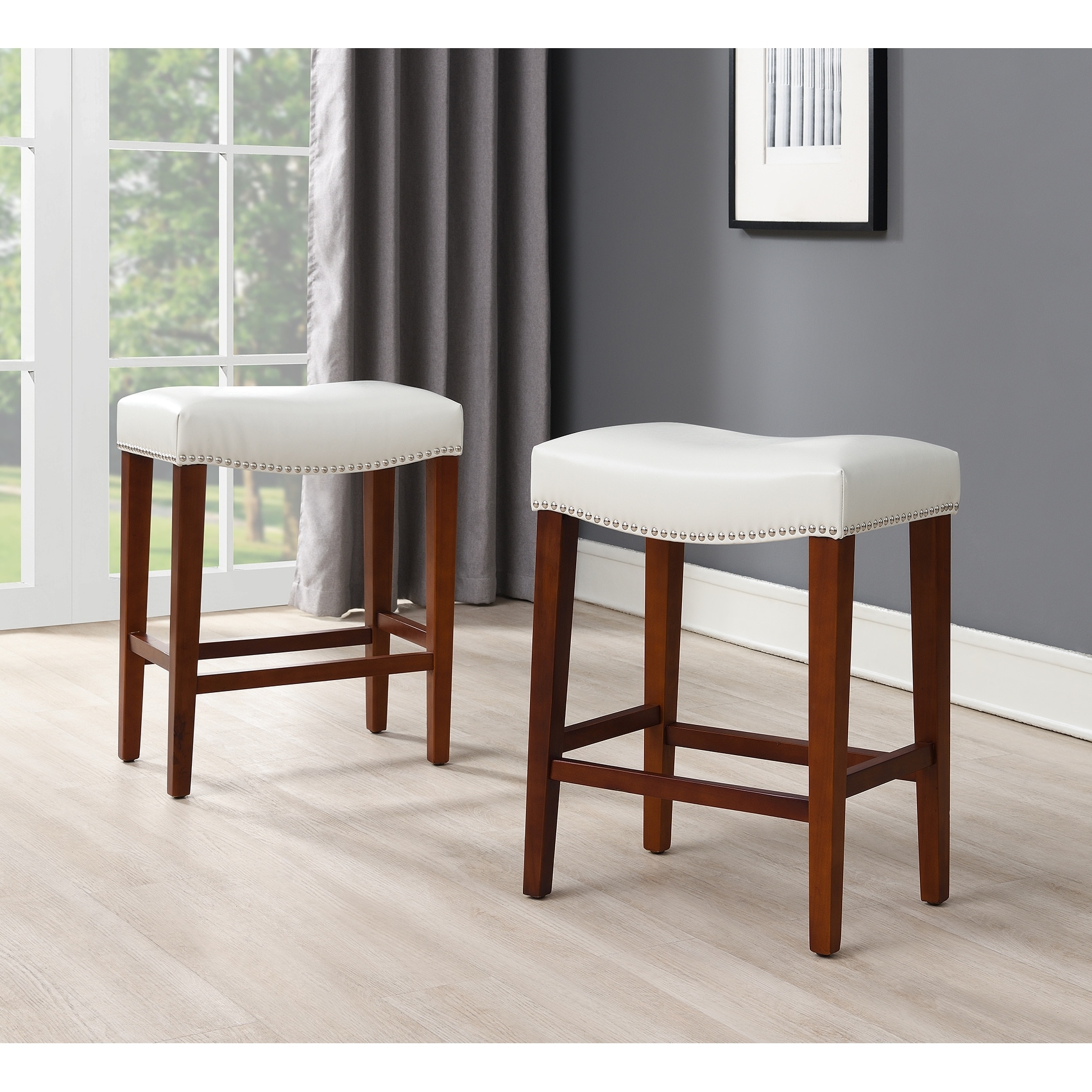 Backless leather sale bar stools