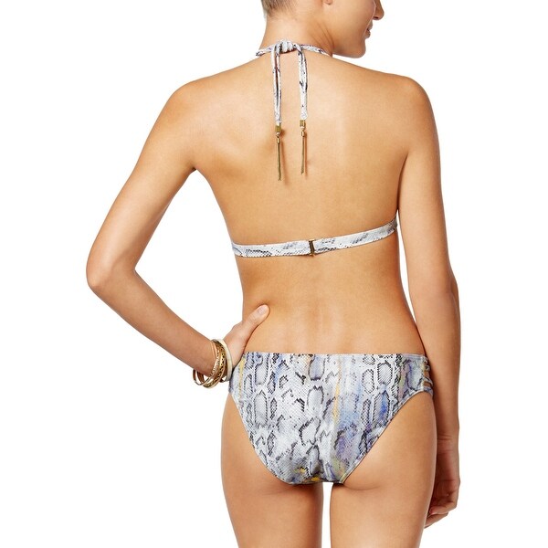 grey snakeskin bikini