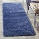 preview thumbnail 139 of 170, SAFAVIEH California Shag Izat 2-inch Thick Area Rug 2'3" x 7' Runner - Periwinkle