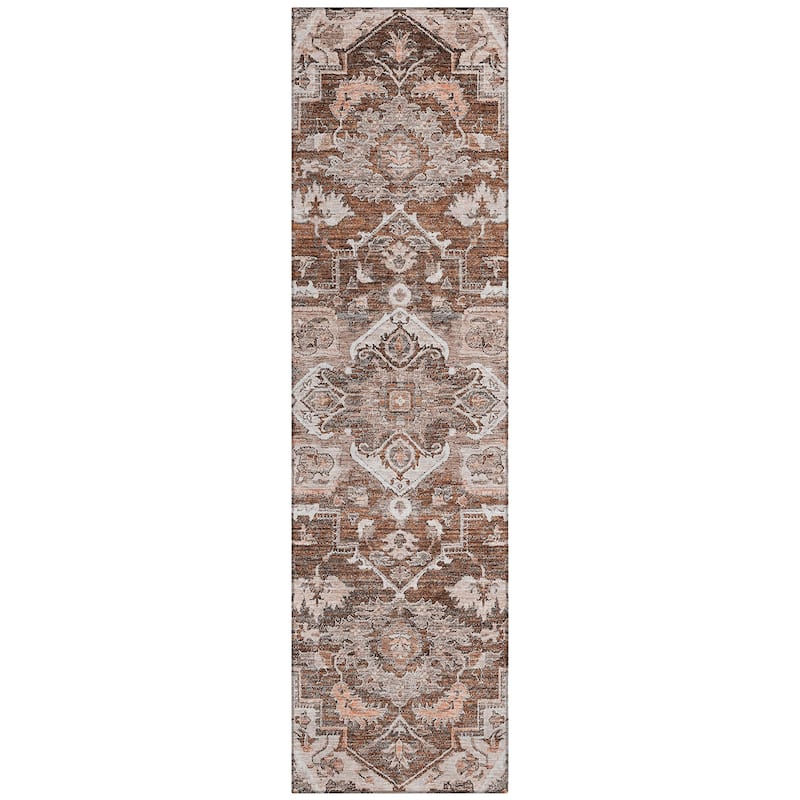 Machine Washable Indoor/ Outdoor Chantille Traditional Boho Rug