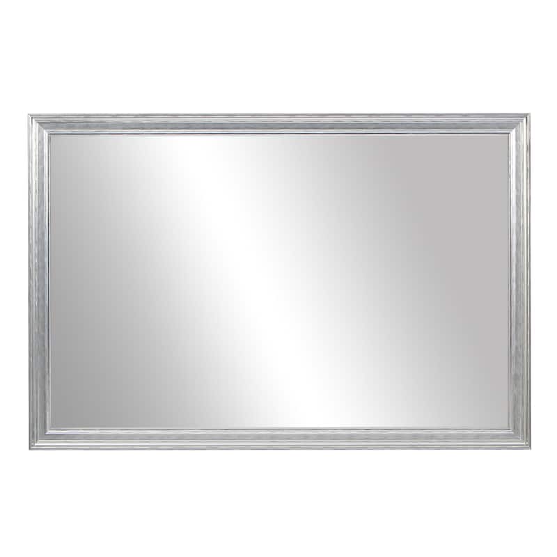 Frame My Mirror Silver Framed Vanity Mirror, Crenshaw Design