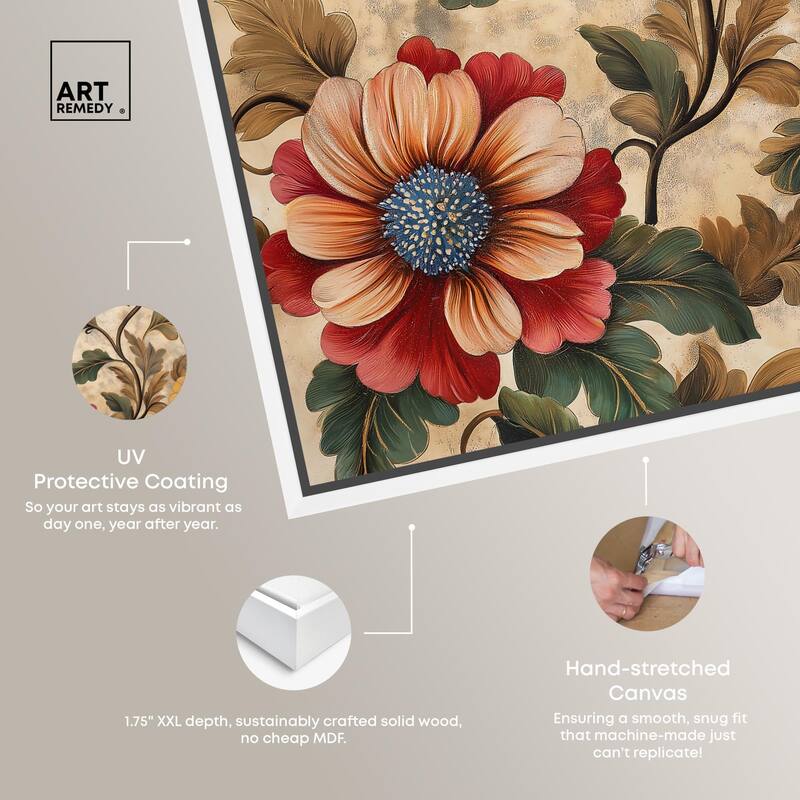 Golden Gardenia III Canvas by Art Remedy