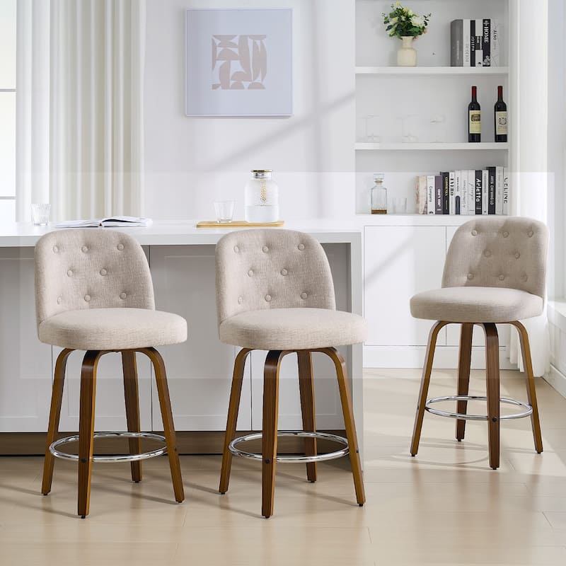 26"/29" Swivel Bar Stools/ Counter Stool with Bentwood Legs
