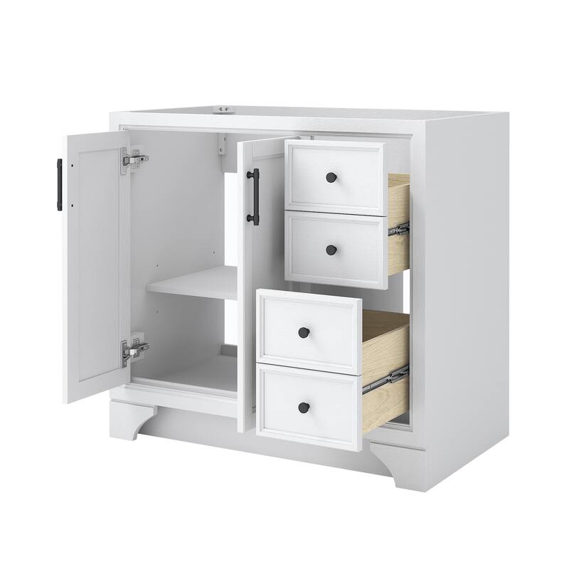 CRAFT + MAIN LCVT3722D-QBG Lanagan 37" Free Standing Single Basin