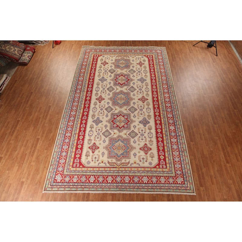 Kazak Oriental Large Area Rug Handmade Wool Carpet - 9'10" x 16'3"