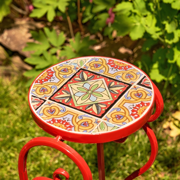 Large mosaic top garden table
