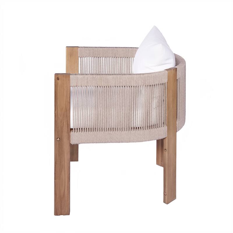 Christopher Knight Home- Alex Patio Acacia Wood Dining Chairs (Set of 2)