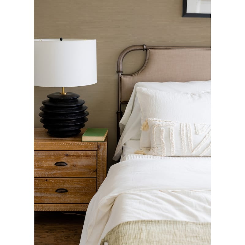 A-Street Prints Weici Beige Sisal Grasscloth Wallpaper