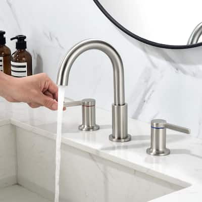 Topcraft 3 Colors 2-Handle Widespread Bathroom Sink Faucet