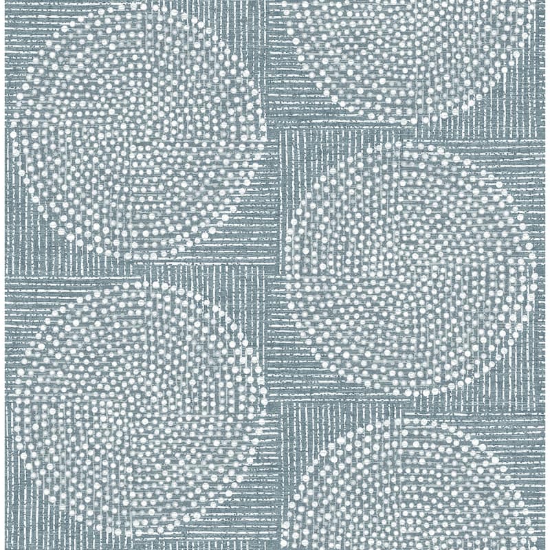 A-Street Prints Salma Denim Medallion Wallpaper