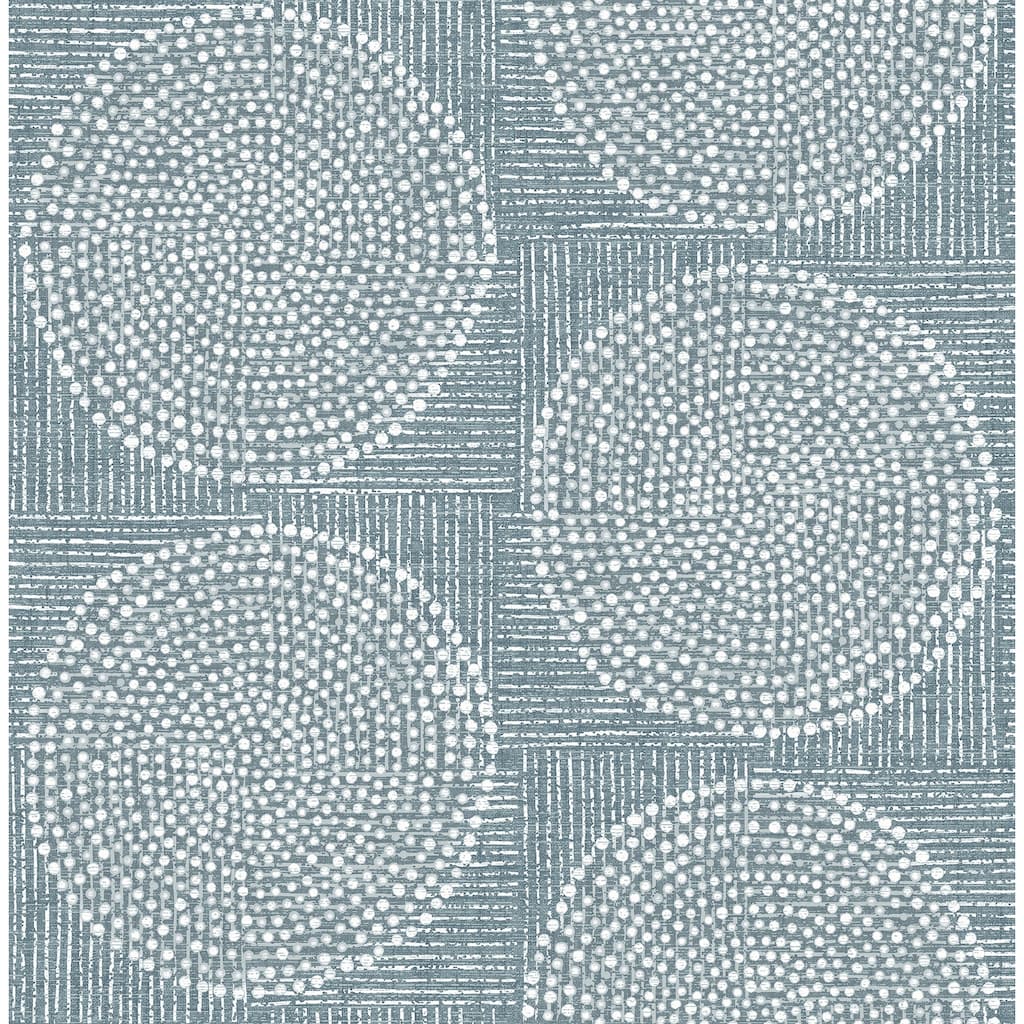 A-Street Prints Salma Denim Medallion Wallpaper