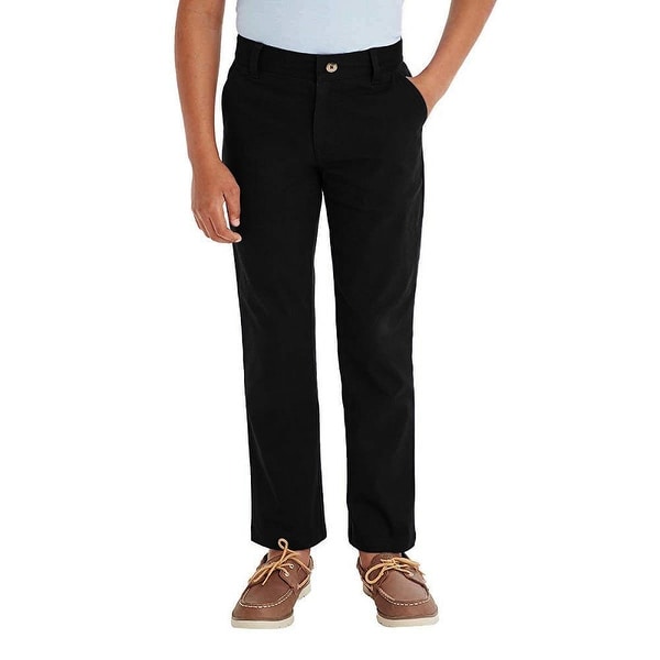 French Toast Boys Comfort Stretch Adjustable Waist Straight Leg Chino Pants