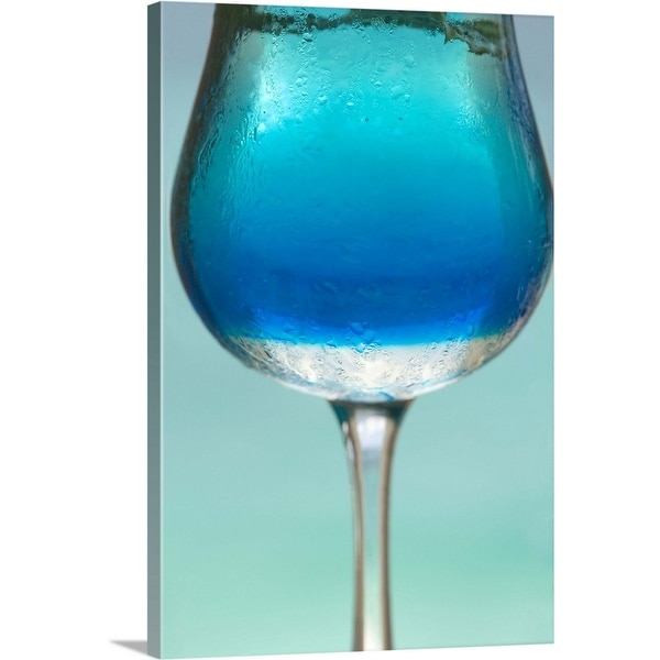 "Blue Cocktail" Canvas Wall Art