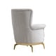 preview thumbnail 5 of 4, Zoe Chair in Cream and Gray