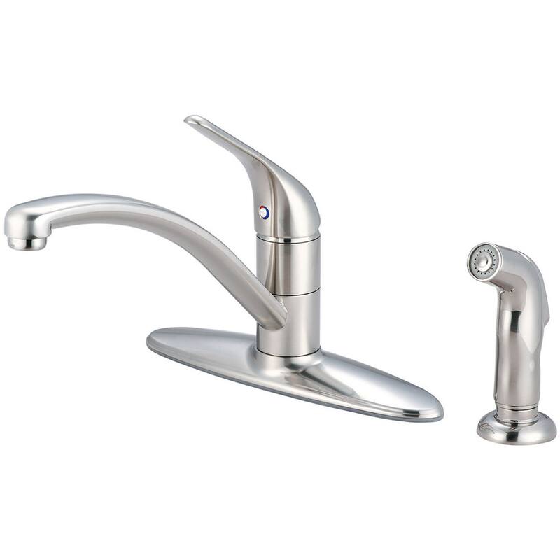 Pioneer Faucets Legacy 1.5 GPM Widespread Kitchen Faucet with 9-11/16" - Brushed Nickel