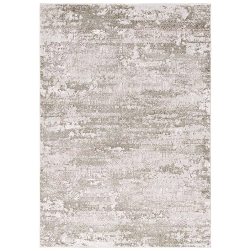 SAFAVIEH Meadow Felice Modern Abstract Rug - 6'7" Square - Beige/Sage