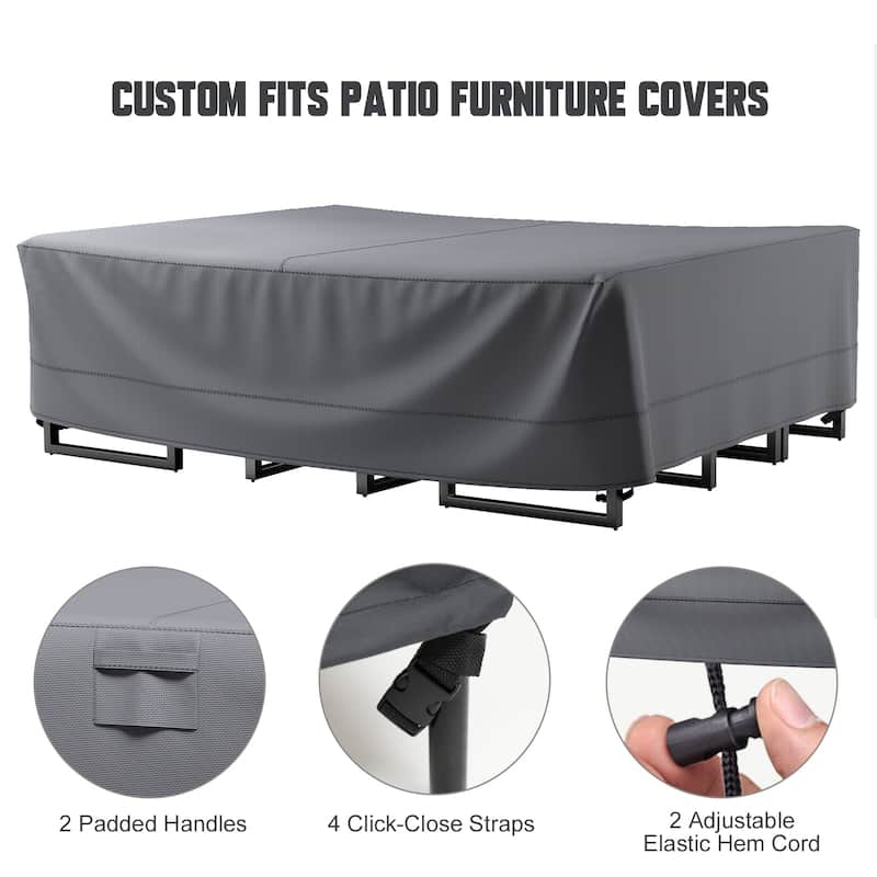 None Durable Outdoor Furniture Cover 600D Oxford Fabric