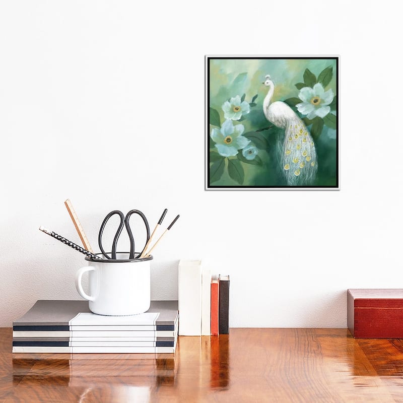 iCanvas "Proud Peacock" by Nan Framed Canvas Print