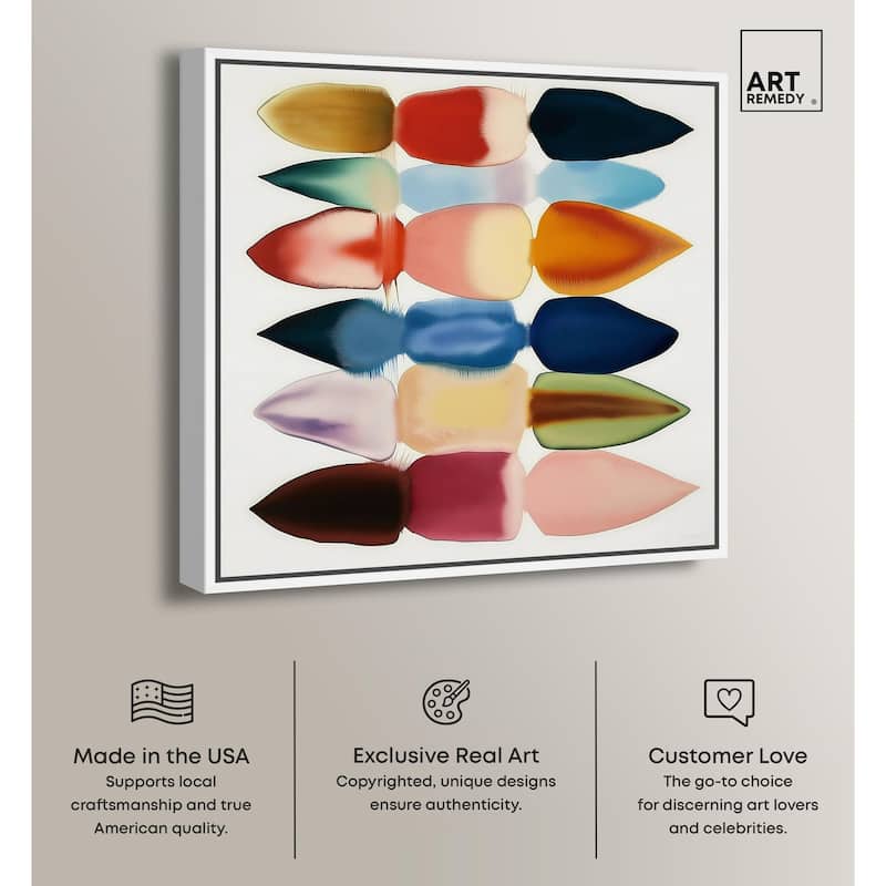 Watercolor Collage Canvas by Art Remedy