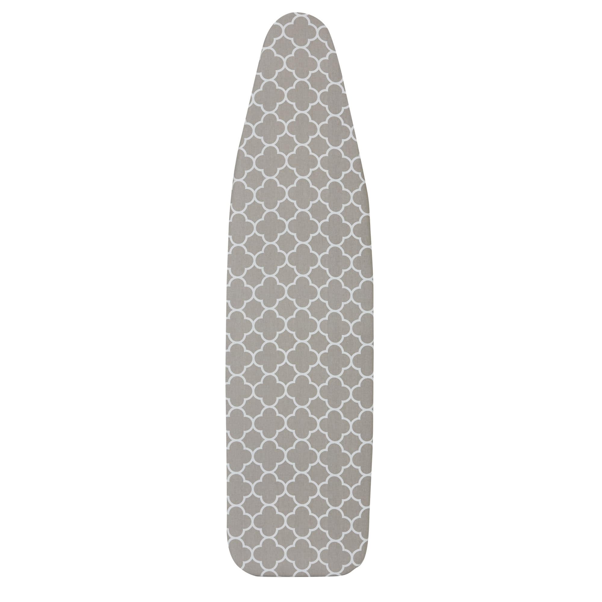 Household Essentials Standard Cover and Pad, Gray Trellis