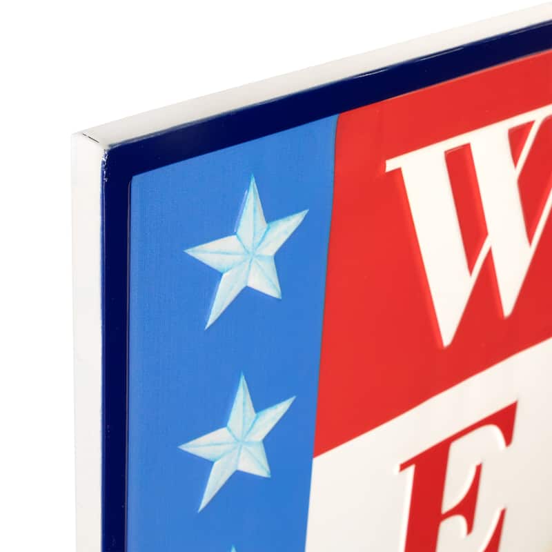Americana Welcome Metal Wall Sign - 40"