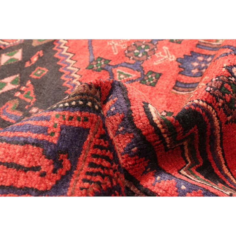 ECARPETGALLERY Hand-knotted Andelz Red Wool Rug - 4'6 x 7'1