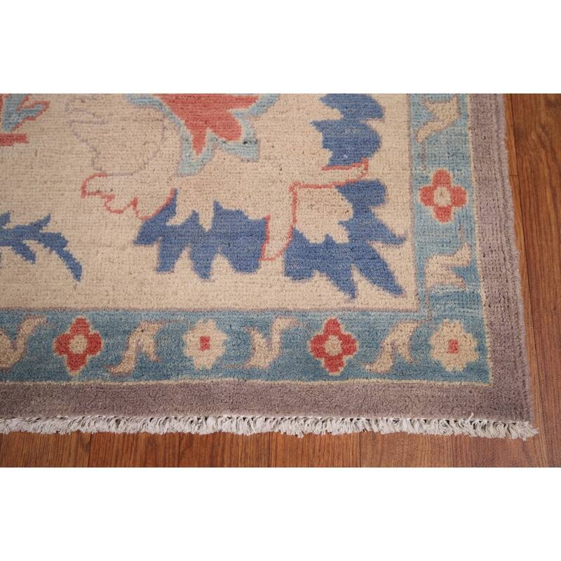 Earth Tone Oushak Oriental Area Rug Handmade Wool Carpet - 8'3" x 9'10"