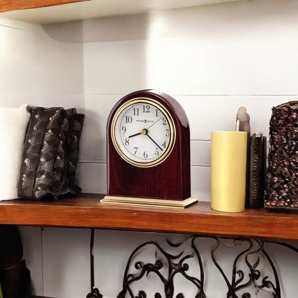 slide 2 of 4, Howard Miller Monroe Traditional Mantel Clock