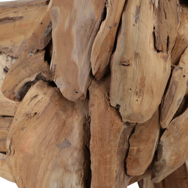 Driftwood Hound Beagle Dog Sculpture Decorative Art - 28" Brown - 28" x 8" x 23"