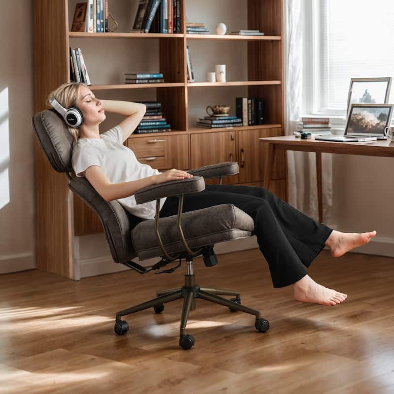 HOOOWOOO Ergonomic High Back Office Chair Adjustable Swivel Task Chair