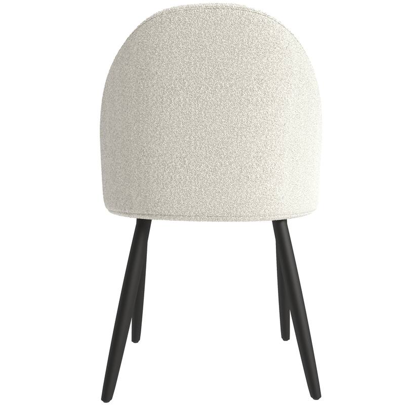 Paradiso Modern Dining Chairs Upholstered Seat and Solid Wood Legs by LeisureMod