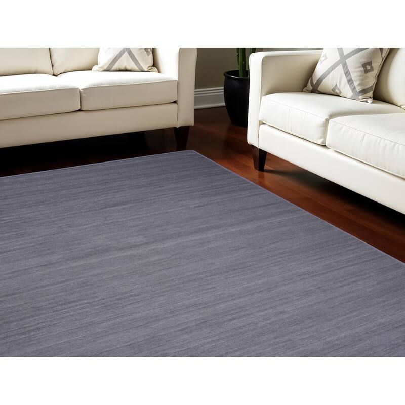 Gisuq Power Loomed Abstract Modern Low Pile Area Rug By HomeRoots - 144' X '110' X '0.25 - 144' X '110' X '0.25 - Oxford Blue - Rectangle