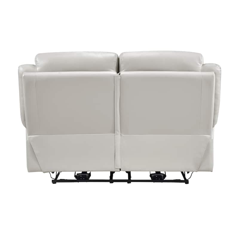 Garrey Leather 3-Piece Power Double Reclining Living Room Sofa Set