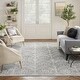 preview thumbnail 19 of 26, Nourison Iliana Indoor only Grey Damask Area Rug