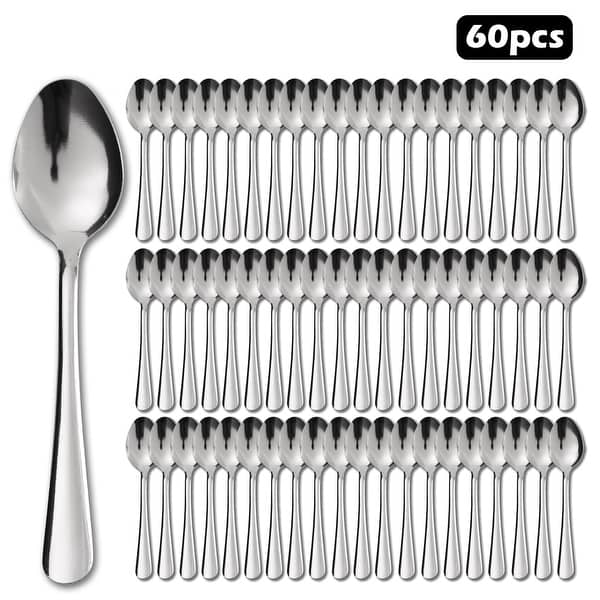10-Piece Stainless Steel Serving Utensil Set - Silver Serving Spoons, Forks & Butter Knife
