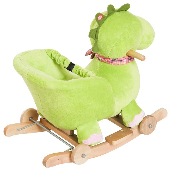 plush ride on dinosaur