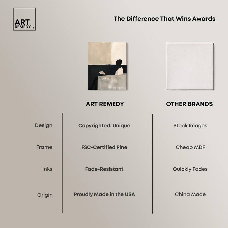 Void Reader III Canvas by Art Remedy, Gallery Wrapped