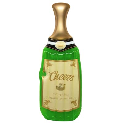 94" Green and Gold Champagne Swimming Pool Float