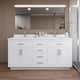 Option White / White Quartz Top / Brushed Nickel Hardware